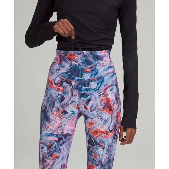 NWT LULULEMON Base Pace High-Rise Tight 31" Sz 0 Atmospheric Purple Multi - Picture 3 of 11